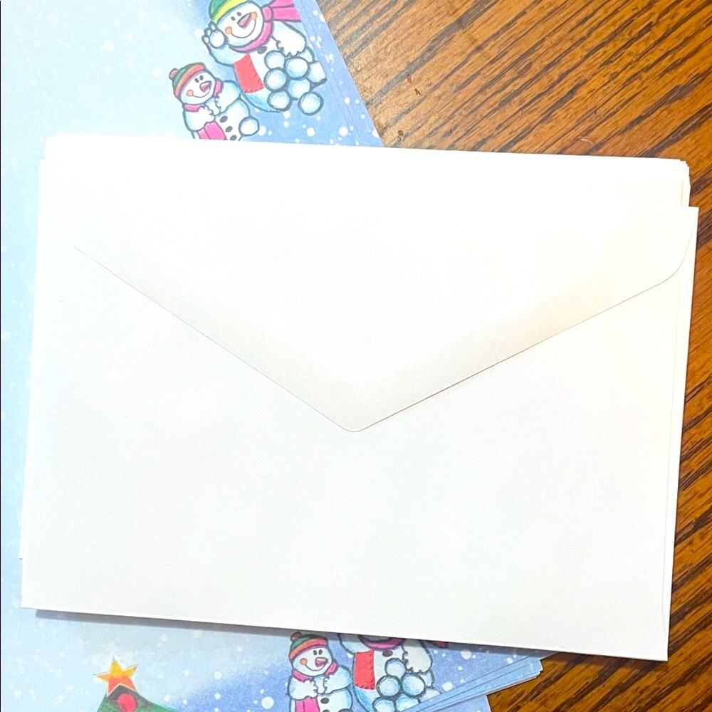 Festive Snowman and Christmas Tree Stationery Set - Picture 4 of 8